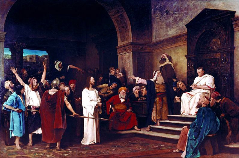 Christ in front of Pilate jezus przed pilatem